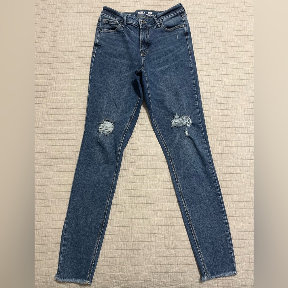 Old Navy Rockstar Super Skinny High Rise Jeans Secret slim pockets Size 6 Tall